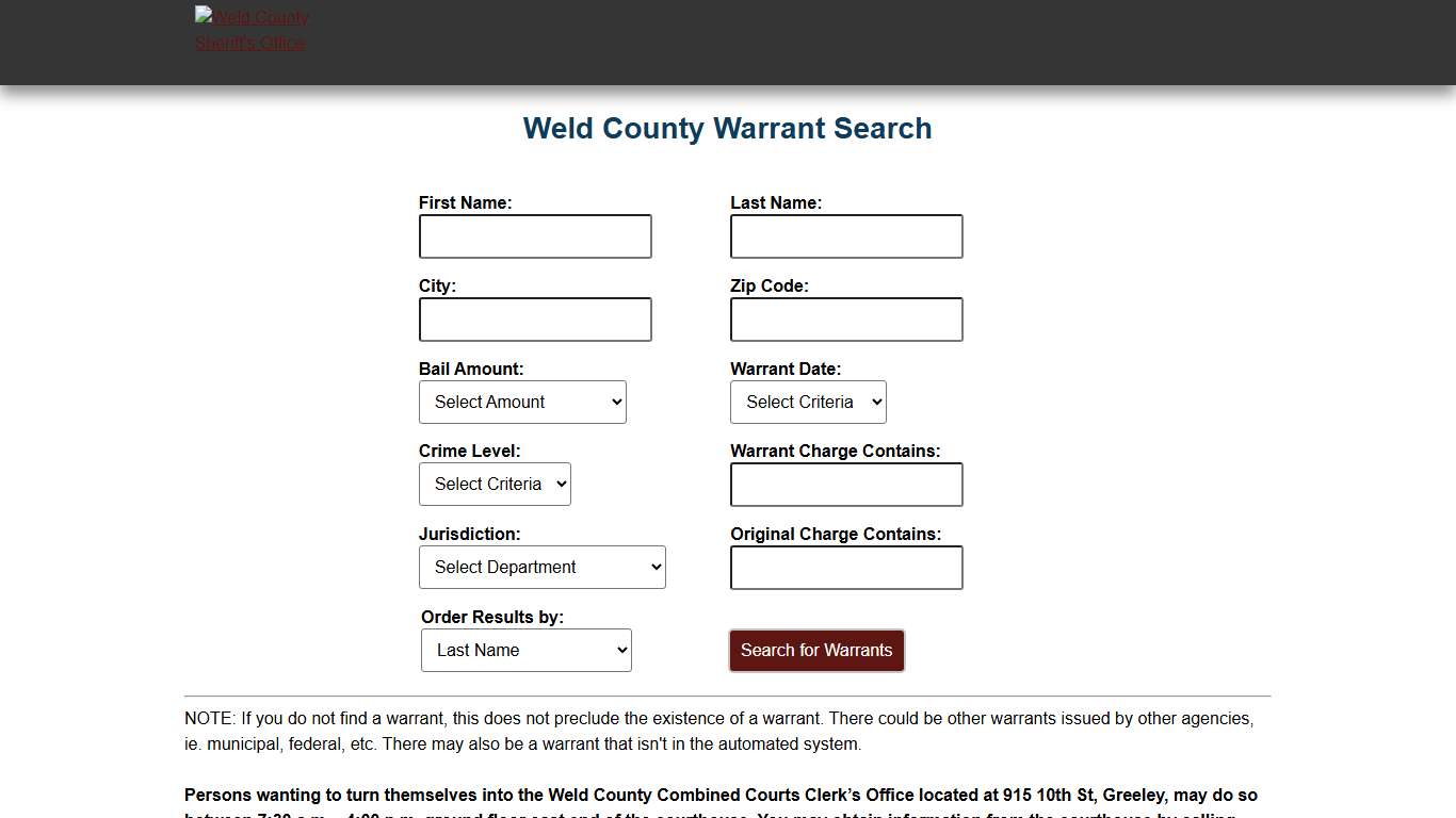 Weld County: Sheriff